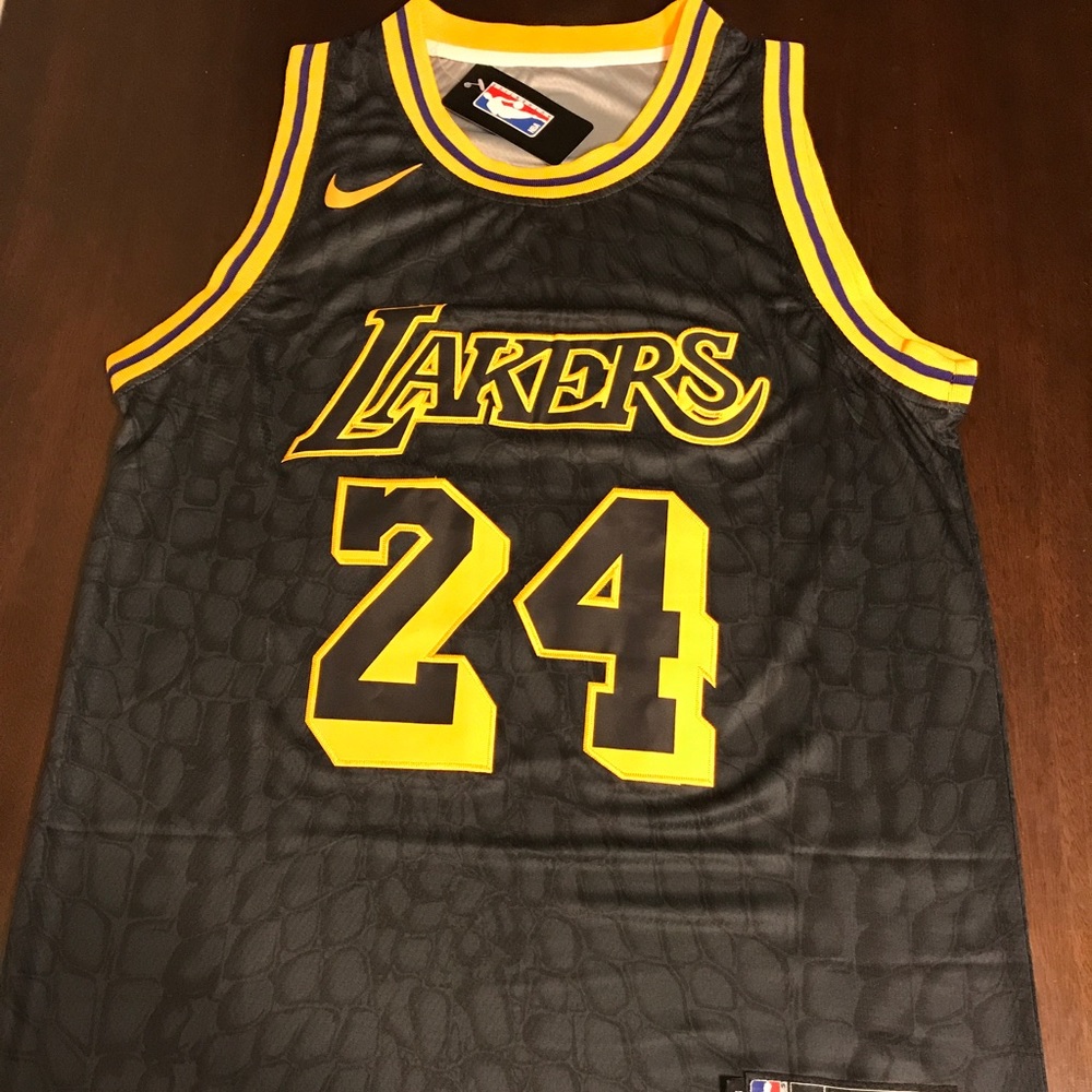 New Kobe Bryant Black Mamba Nike Jersey LA Lakers
